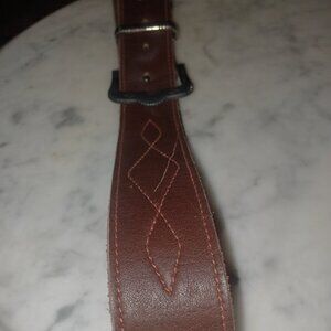 Leather Belt Brown with Metal Buckle About 1.75" x 38"